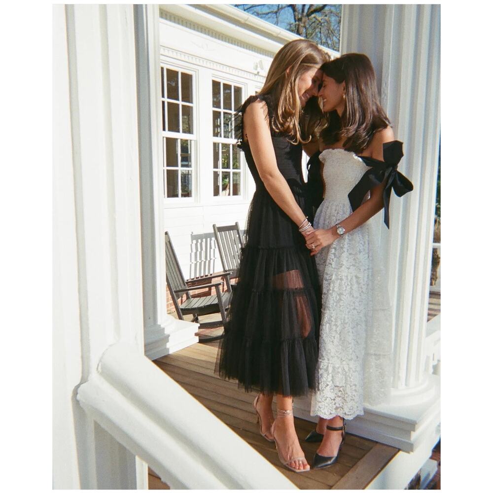 Hill House Home The Collector’s Edition Ellie Nap Dress Black Tulle Maxi Dress S - Picture 2 of 11